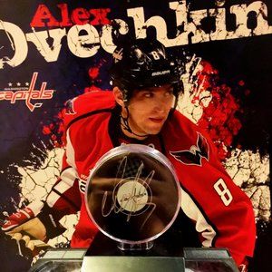 Alexander Ovechkin Autographed Hockey Puck